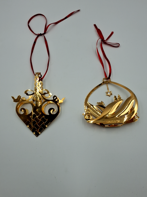 Georg Jensen Forgyldt Juleornamenter
